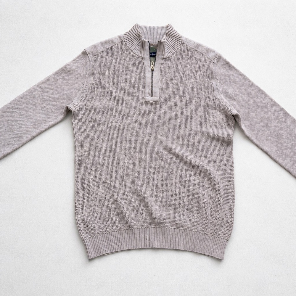 Tommy Bahama 100% Cotton Quarter Zip Sweater Men’s LT Large Tall